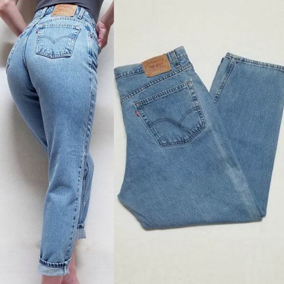 VINTAGE Levi's 550 Relaxed Tapered High Rise Jeans - Picture 1 of 12